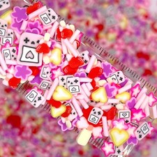 FAKE Pink Game Console Polymer Clay Sprinkle Mix NOT EDIBLE D8-07