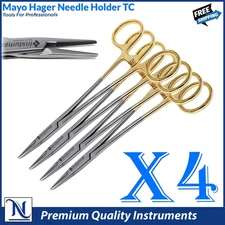 Dental & Surgical Mayo Hegar Needle Holder TC – TC Insert