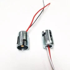 2 pcs metal automotive 1156 turn signal light extension harness socket connector