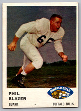 1961 FLEER #139 PHIL BLAZER BUFFALO BILLS ROOKIE