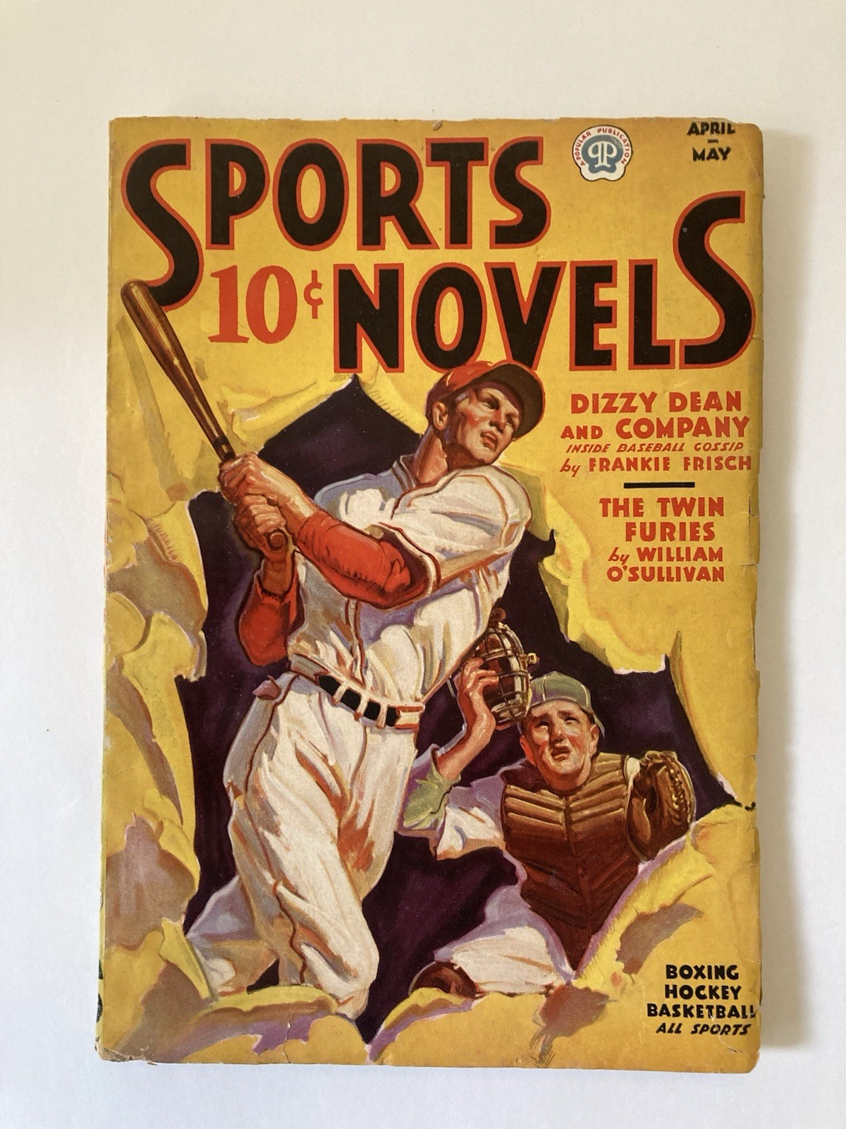 April/May 1937 Sports Novels Vol 1, No. 1 Dizzy Dean Boxing Hockey