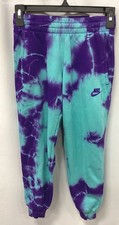 Nike Kid's Blue/ Purple Tie Dye Pants Size S W/ Tag