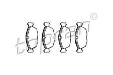 Bremsbeläge Vorderachse 202 464 TOPRAN für OPEL CORSA A TR CORSA A CC VECTRA A