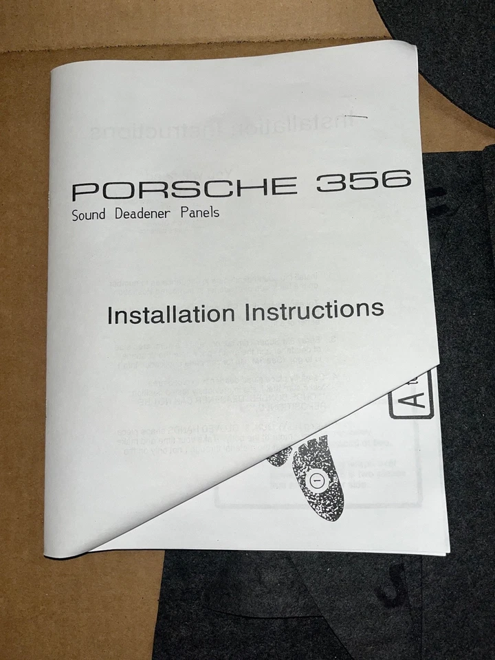 Изоляционные панели моторного отсека Porsche 356 A B C НОВЫЕ с оборудованием 1958-65 - Изображение 2 из 4