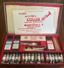 Vintage Marshall's Photo Oil Colors Advanced Hobby Set New Never Used