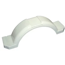 Boat & Utility Trailer Polyethylene White Plastic Fender for 13"-15" Tire Wheel