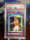 Bo Nix #369 2024 Panini Donruss Optic Preview Pink Prizm PSA 10 Rated Rookie RC