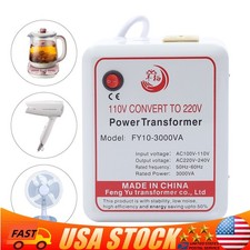 Step-Up 110V To 220V Transformer Converter 3000W Fit 220V Electric Appliances
