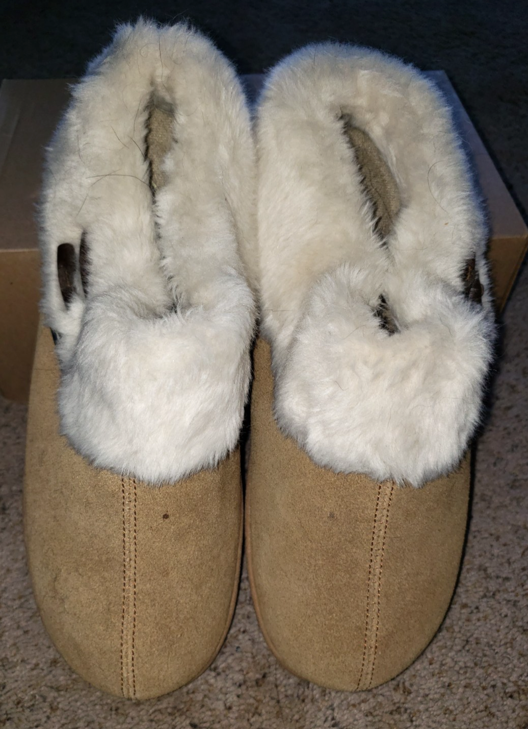 SAOLA pantofole donna CLARKS HARMONI BAY taglia 9 pelliccia bordo suola rigida fondo SUPER BELLE!