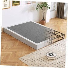 Box Spring, Metal Frame Mattress Foundation with Fabric Cover, Easy Full 7 Inch