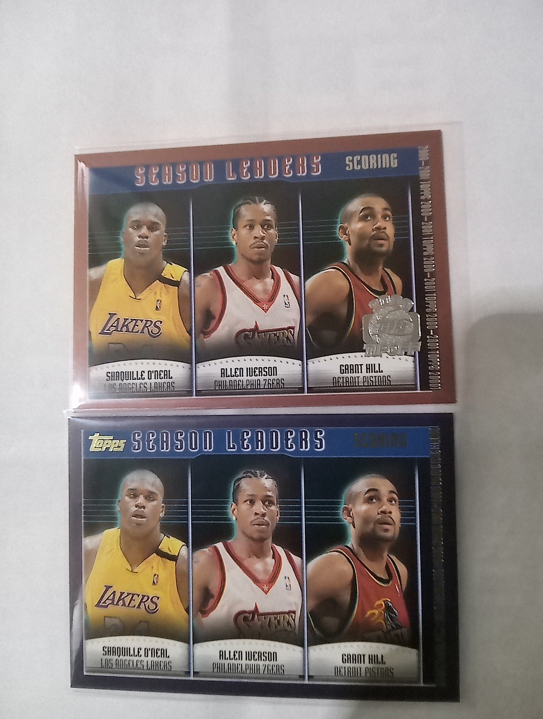2000-01 Topps Tip-Off - Shaquille O'Neal, Allen Iverson, Grant Hill #135