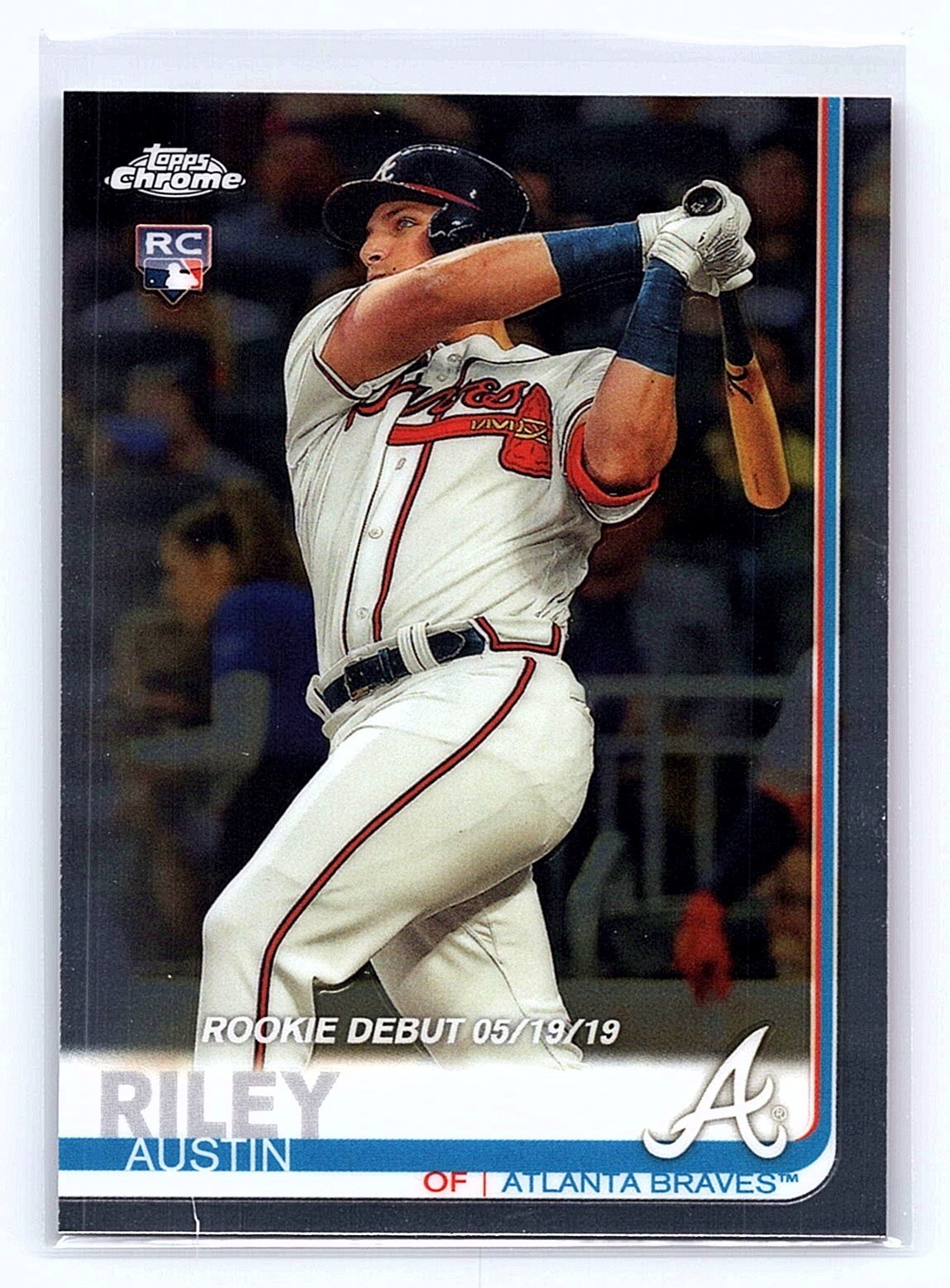 2019 Topps Chrome Update Series Austin Riley Rookie Card (RC) #37 Atlanta Braves
