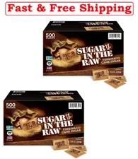 (2-Pack) Sugar in the Raw Turbinado Cane Sugar Packets, 500 ct.