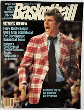 Bob Knight IU Basketball Vintage Magazine Hoosiers Coach Cover 1983-1984 Preview