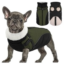 Medium Dog Jacket with Harness Built-in, Winter Coat for Medium Dogs, Warm Pu...