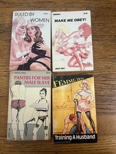 Vintage Smut Erotica Paperback Novels Lot Of 4