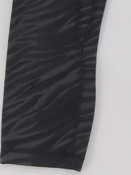 ALTRA Lululemon Leggings Donna XS Grigio Stampa Animalier 100% Altro Cropped