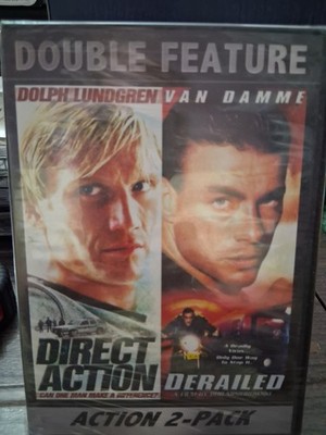 Direct Action & Derailed Double Feature DVD Set (Dolph Lundgren, Van Damme)
