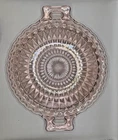 Vintage Pink Depression Glass Jeanette Windsor 2 Handled Platter Cake Plate 10”