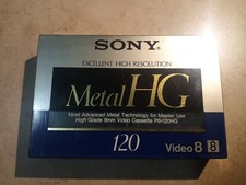 Sony HG Cam Tape 120 min 8mm P6-120HG New Sealed High Grade Video 8