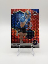 Jake Funk 2021 Panini Mosaic Red Prizm RC #381 Rams