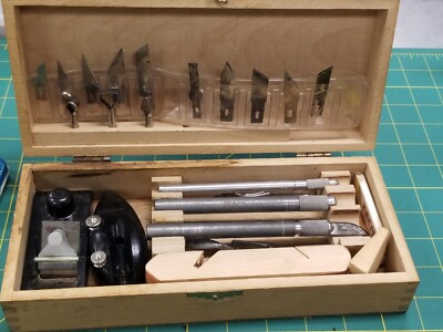 Vintage X-ACTO Deluxe Craft Tool Set / Kit With Original Wood box