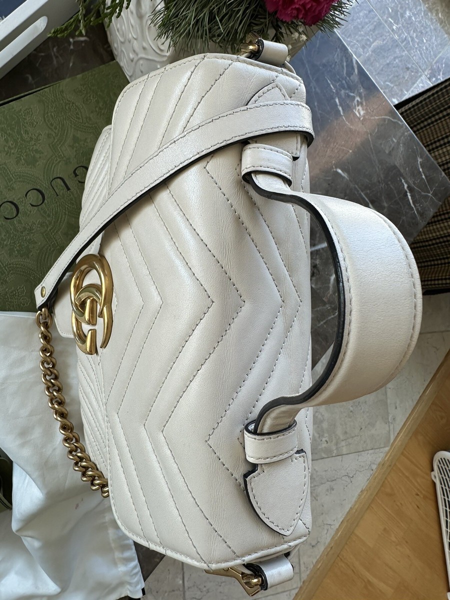 Gucci GGモノグラム ハンドバッグ オフホワイト GUCCI オフホワイト GG