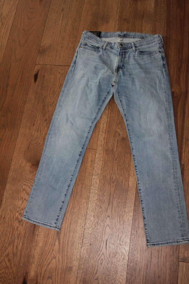 Abercrombie Men's Lot 4 Pair Pants Chino (2) Khaki + Navy + Jeans SZ 31