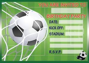 Ragazzi Calcio Tema Festa Di Compleanno Inviti Per Bambini Invita Per Bambini Ebay