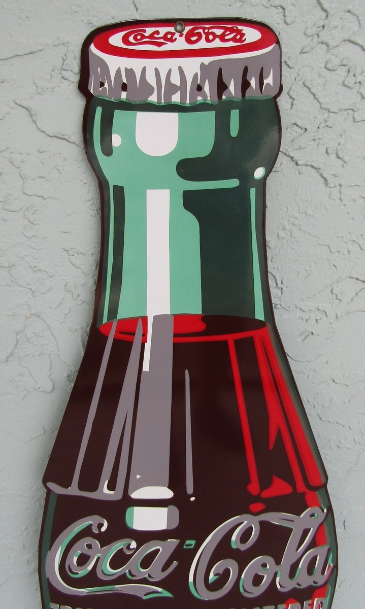 Rare Mint Signed Ande Rooney Metal Coke Bottle 44
