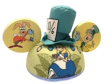 DISNEY PARKS Alice In Wonderland Mad Hatter JORDAN Felt Mickey Ear Adult Hat