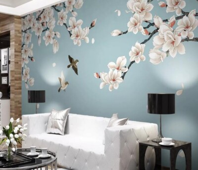 3D Flower Branch G4795 Wallpaper Wall Murals Removable Self-adhesive Honey