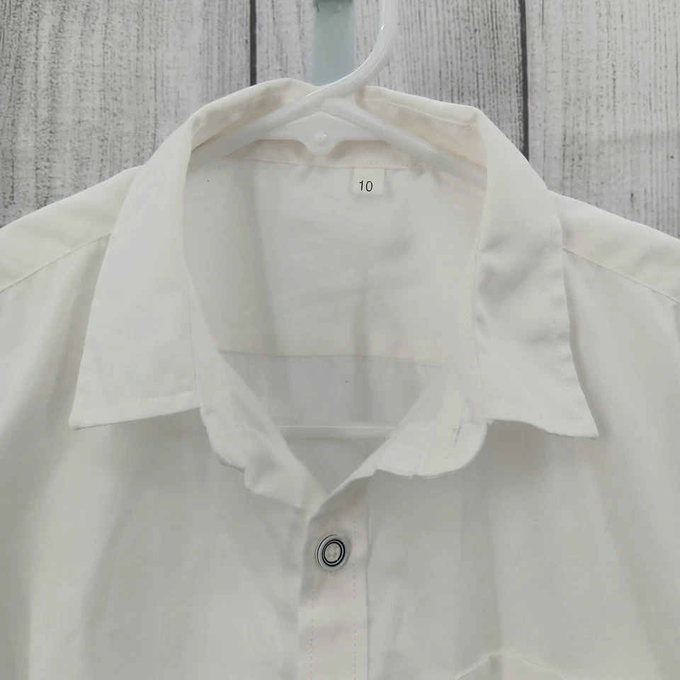 Профессиональный костюм для мальчика/смокинг дизайн белая рубашка на пуговицах, размер 10 AF1 - Изображение 3 из 4