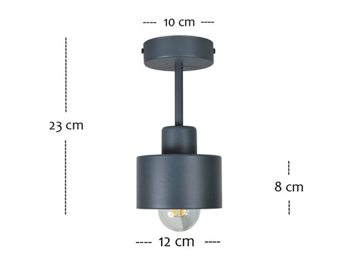 Decken Lampe schwarz weiß Leuchte Ess Wohn Schlaf Zimmer Beleuchtung OST1010AN - Bild 3 von 24