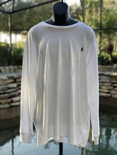 Polo Ralph Lauren Long Sleeve T-Shirt Big 1X White New Men's Apparel