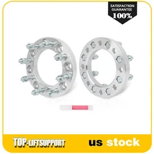 2x 1 inch 8x6.5 Wheel Spacers 9/16" Studs For Dodge Ram 2500 3500 Ford F250 F350