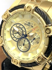 Invicta Mens Watch 25515 Bolt Quartz Chronograph 52mm Diver Gold Stainless Steel