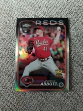 🔴2024 Topps Chrome Base RC Refractor Rookie #154 Andrew Abbott Reds⚪