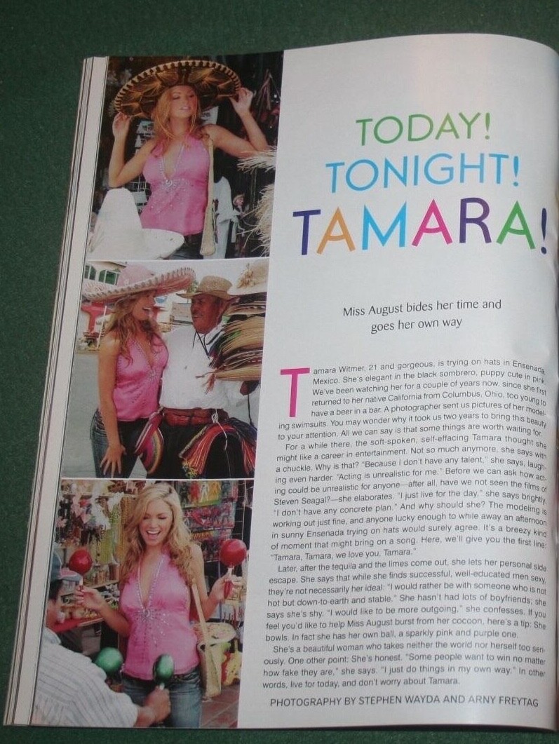 Playboy Aug 2005 POM Tamara Witmer Diora Baird Star Wars Ewan McGregor