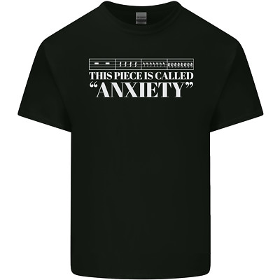 Anxiety Musik Musikalische Noten Klavier Gitarre Kinder Maglietta Kinder