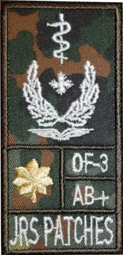Insignia de grado de servicio de la Bundeswehr OTAN grupo sanguíneo de Estados Unidos insignia de operación parche de combate. - Imagen 3 de 10