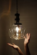 Lampada a sospensione Mazzega anni '70. Vintage. Lampadario Murano