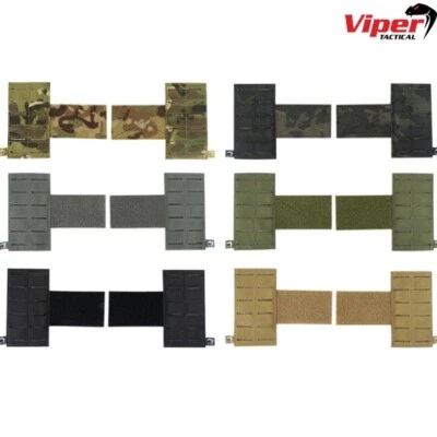 KIT ORGANIZADOR PANEL ALA PLATAFORMA UTILITARIA VIPER VX PESTAÑAS MOLLE AIRSOFT EJÉRCITO CAMUFLAJE