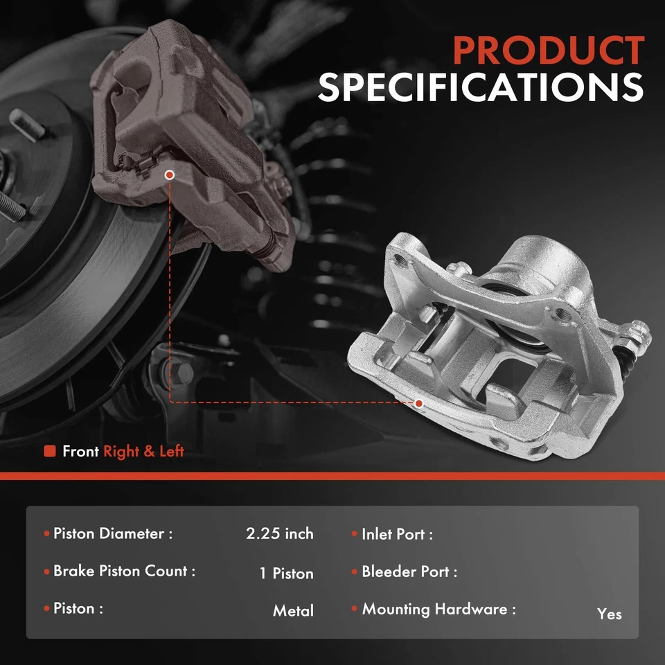 2x Pinza de freno delantera izquierda y derecha con soporte para Kia Soul 2014 2015 2016-2019 Foto 2 de 4