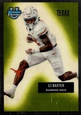 CJ BAXTER 2024 Panini Prizm DP Throwback #55B-9 Texas Longhorns