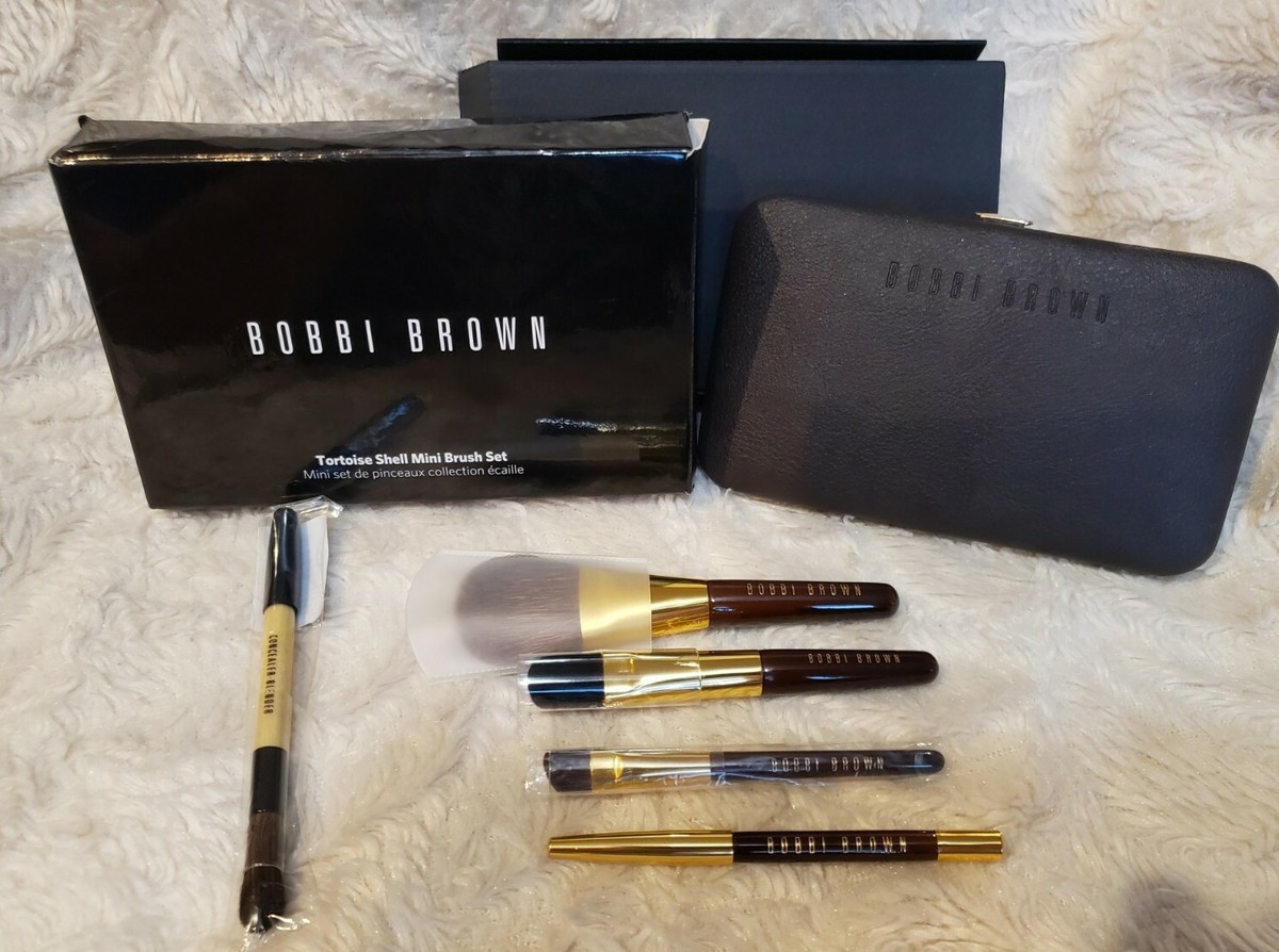BOBBI BROWN Tortoise Shell Mini Brush 5-pc set Sweep Eyeliner