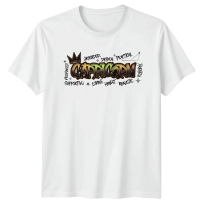 Steinbock geerdet vorbereitet praktisch Sternzeichen Astrologie Herren Damen Grafik T-Shirt