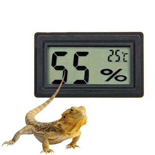 Digital Meter LCD Temperature Humidity Thermometer Hygrometer Vivarium Reptile S eBay
