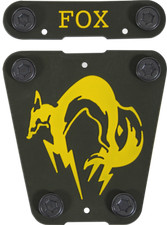 Musterbrand Metal Gear Scout Silicon Badges FOX Unit 2 badges button attachment