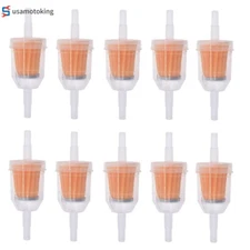 10Pcs 1/4" 6mm/8mm Inline Gas Fuel Filter For Engine Lawn Garden Mower Kohler